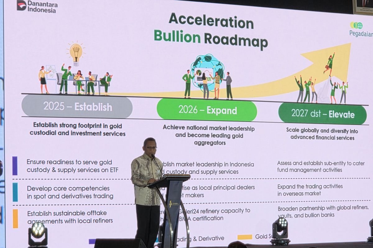 Pegadaian kelola 141 ton emas hingga 2025