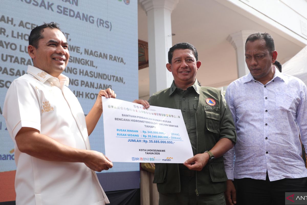 BNPB: 17.254 KK terima dana stimulan perbaikan rumah tahap I