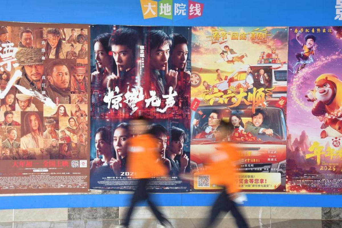 Pendapatan box office liburan Imlek 2026 China tembus 5,75 miliar yuan