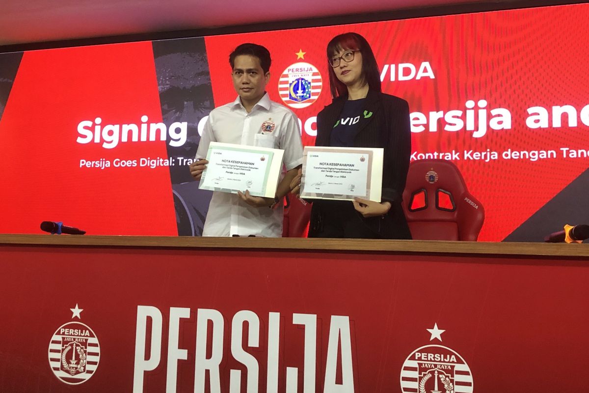 Persija Jakarta gandeng VIDA untuk digitalisasi proses administrasi