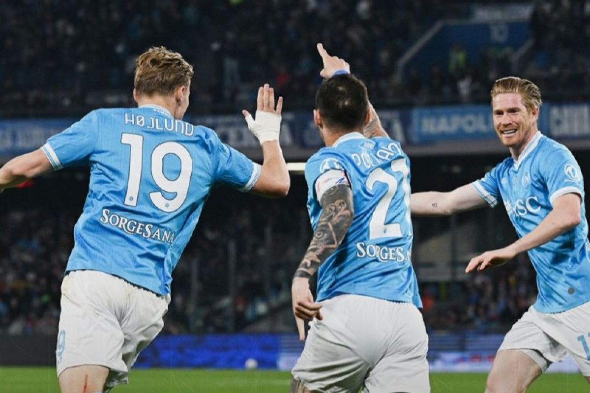 Hasil Liga Italia: Napoli balik kalahkan Lecce, Juventus menang tipis