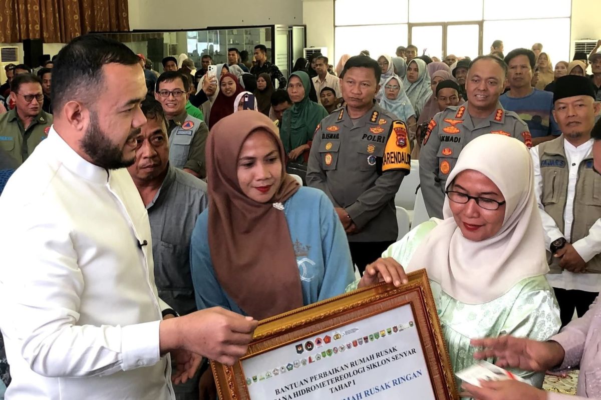 Pemerintah salurkan Rp4,5 miliar perbaikan rumah terdampak bencana