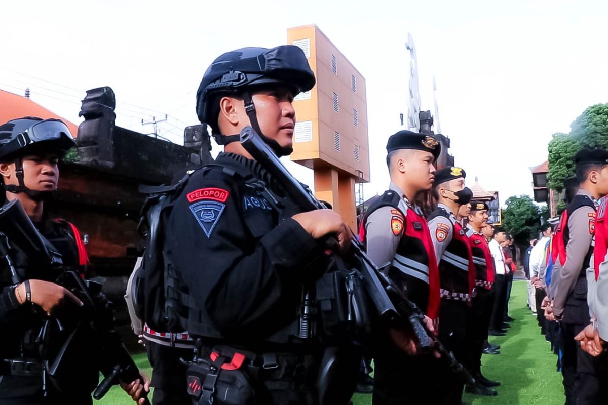 Polda Bali terjunkan ratusan personel jaga kamtibmas Nyepi-Idul Fitri