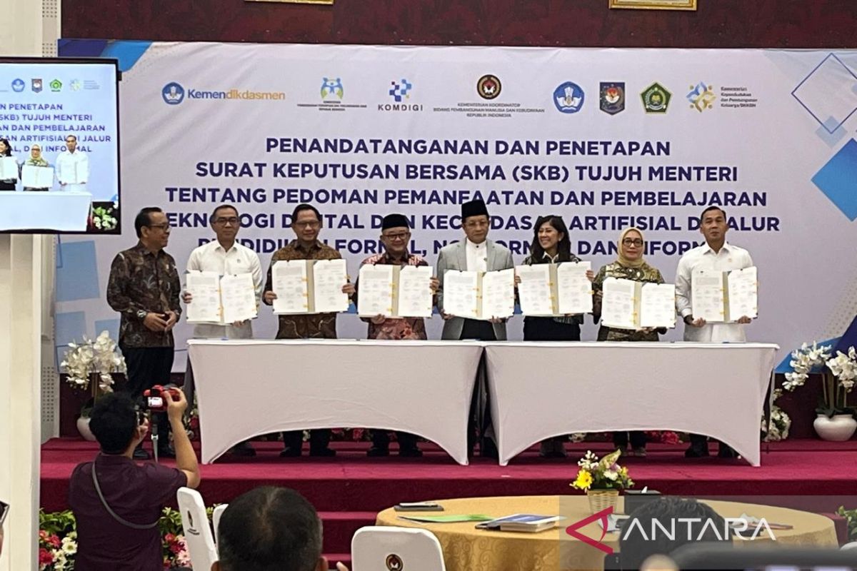 Pemerintah terbitkan SKB Tujuh Menteri soal AI dalam pendidikan