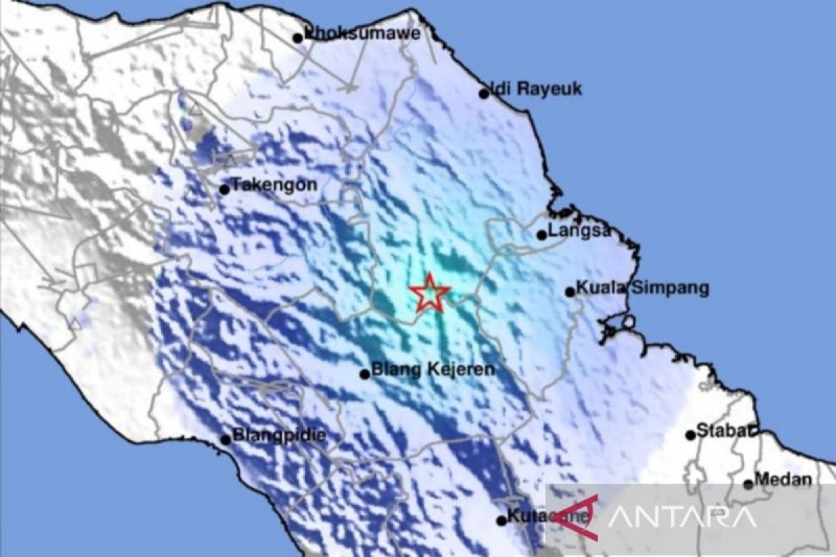 BMKG: Gempa dangkal guncang di Gayo Lues Aceh Minggu pagi