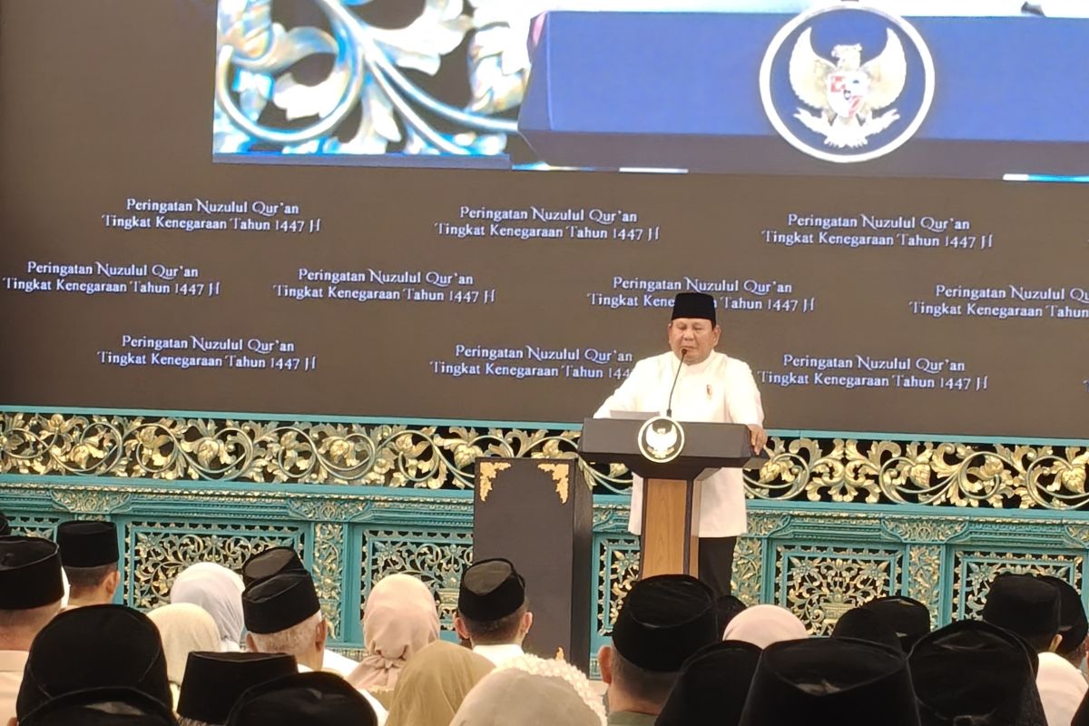 Nuzulul Qu'ran, Prabowo: Korupsi harus dihilangkan, itu ajaran agama