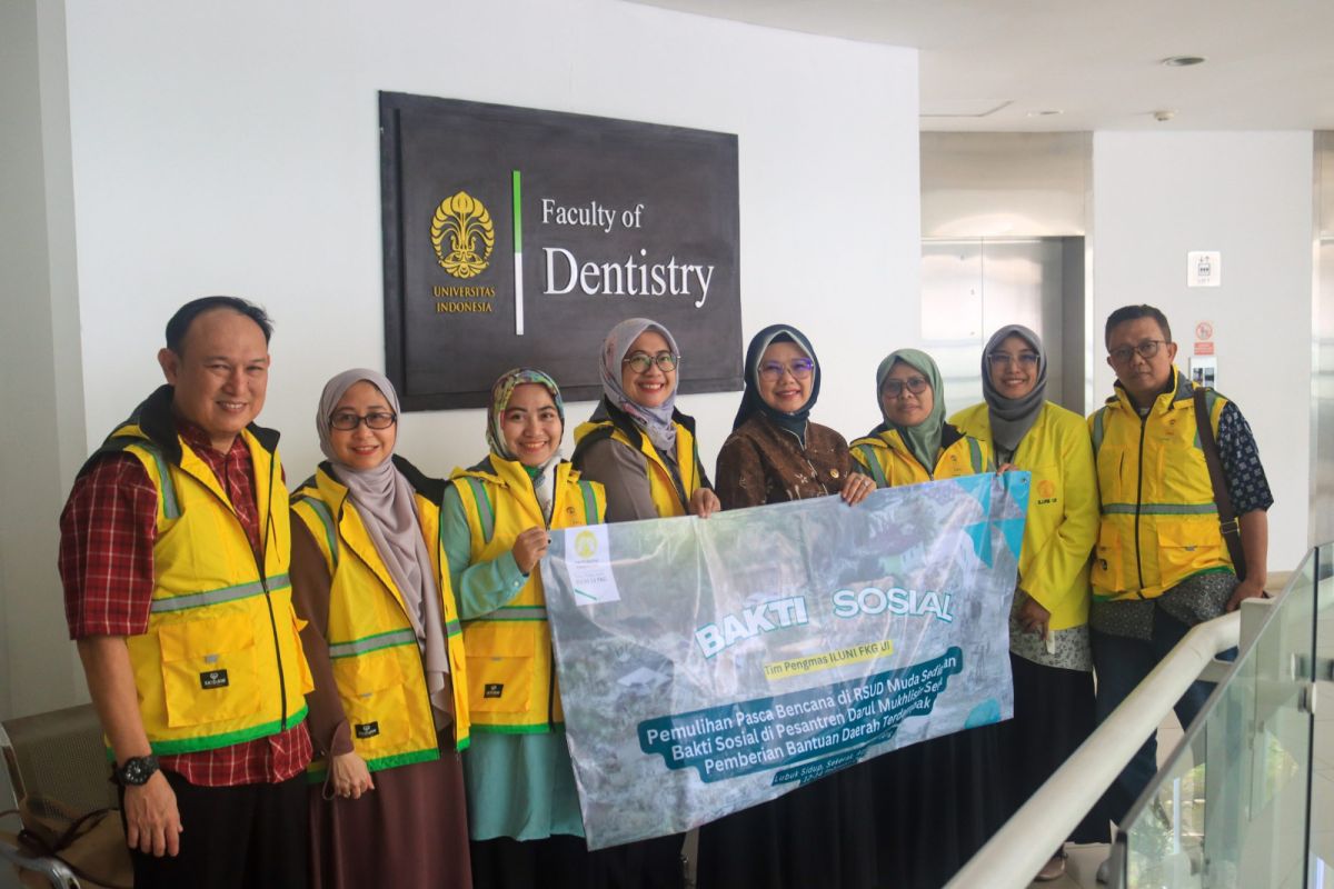 FKG UI lepas relawan pemulihan pascabencana ke Aceh Tamiang