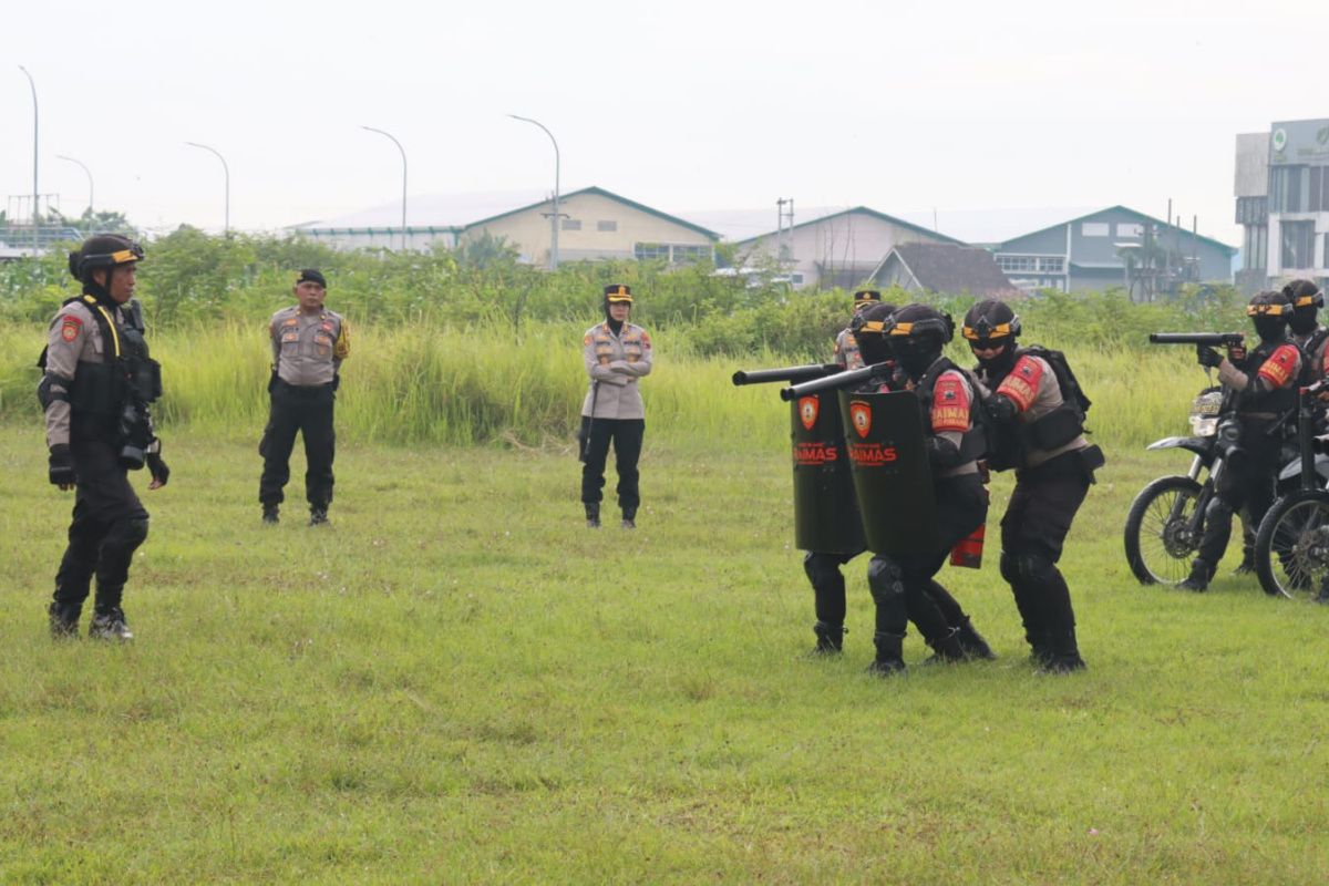 Polres Purbalingga asah kesiapsiagaan personel lewat latihan dalmas