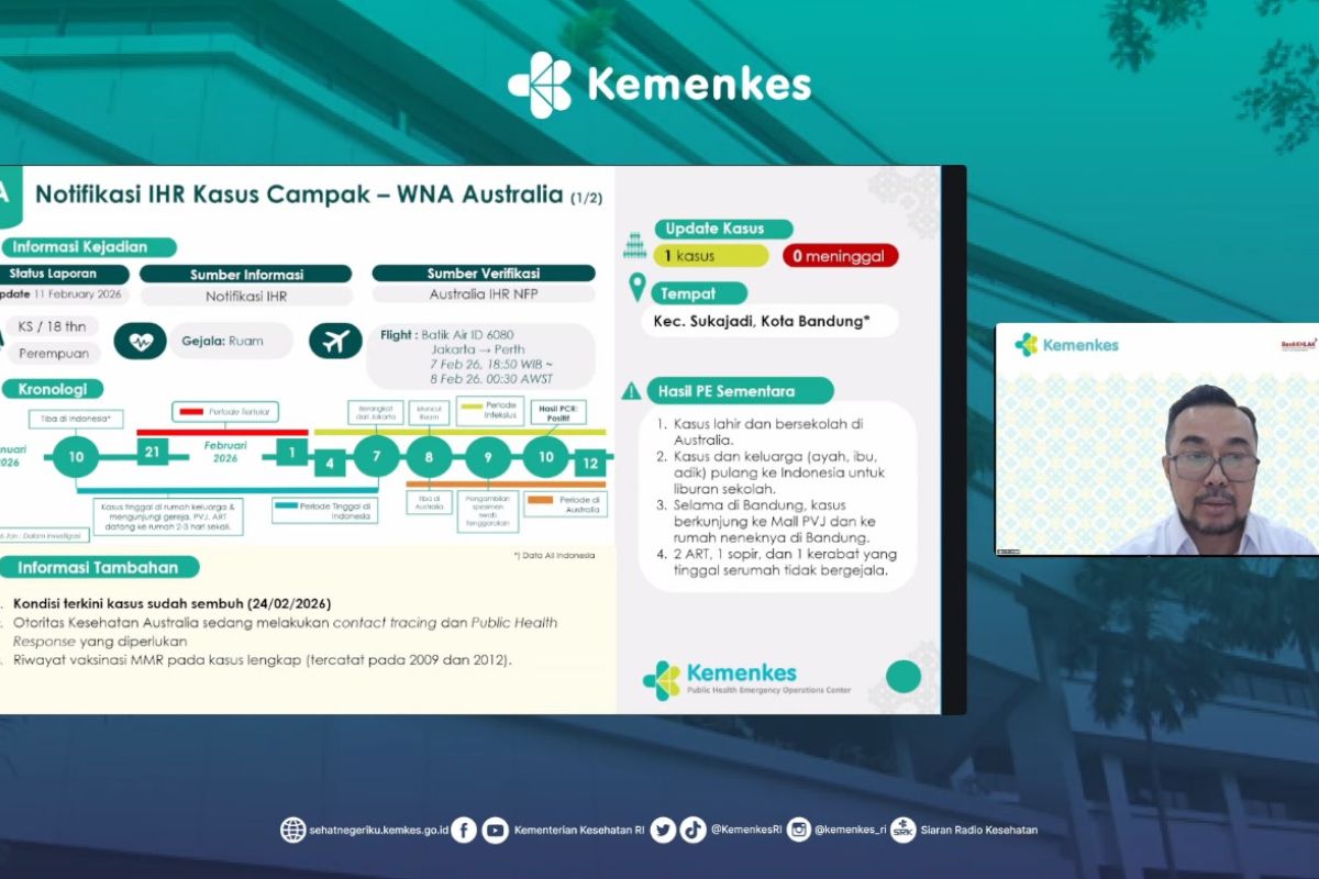 Kemenkes ingatkan tidak asal sentuh anak cegah penularan campak