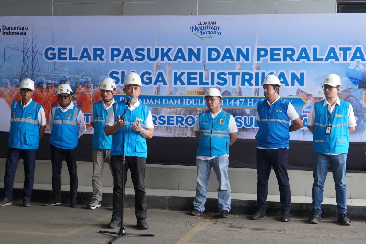 PLN UID Sulselrabar gelar apel siaga kelistrikan jelang Lebaran 2026