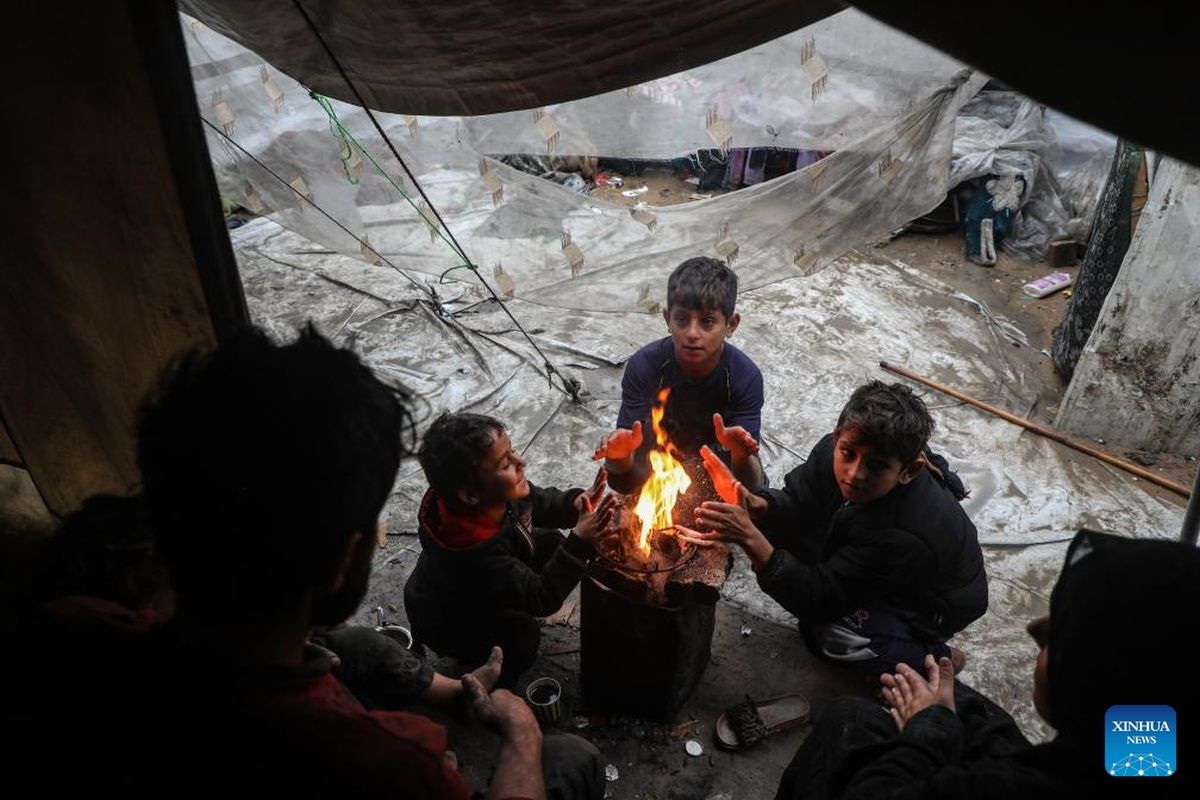 PBB: 11 anak Gaza meninggal kedinginan, perlindungan minim