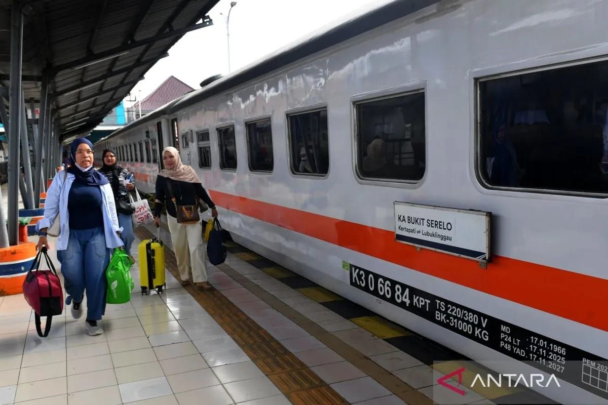 KAI Palembang catat 83.346 tiket Lebaran 2026 terjual
