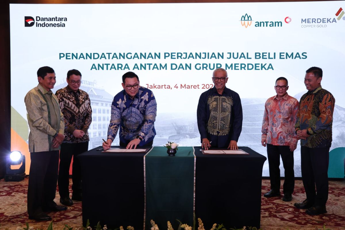 Antam jaga pasokan lewat perjanjian jual beli emas 3 ton per tahun