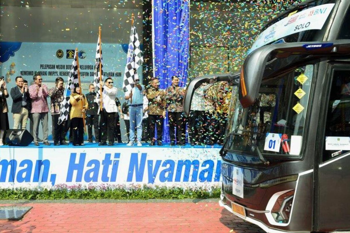 Kumham Imipas berangkatkan 912 peserta mudik bersama ke Jawa-Sumatera