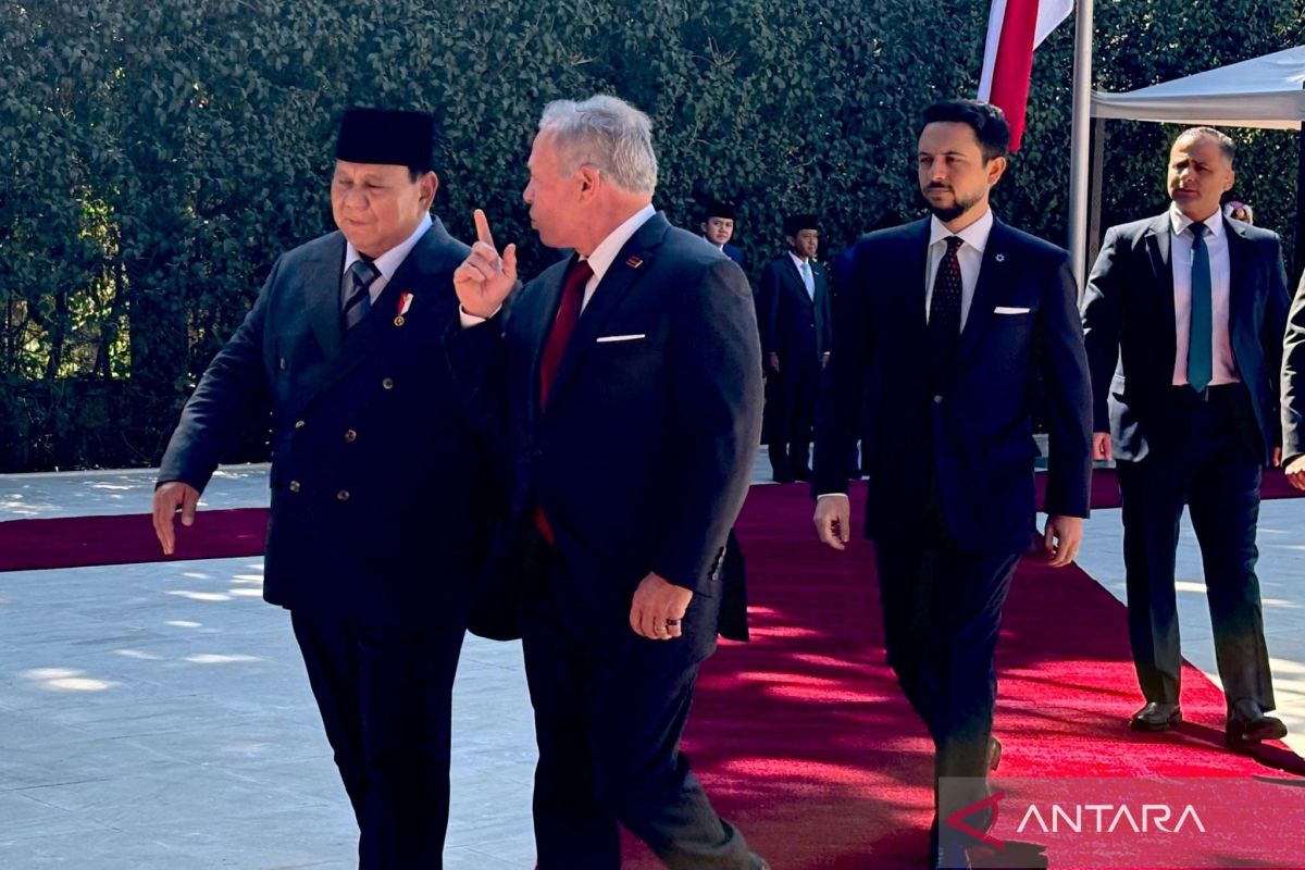 Bertemu Raja Abdullah II, Prabowo tegaskan dukung solusi dua negara
