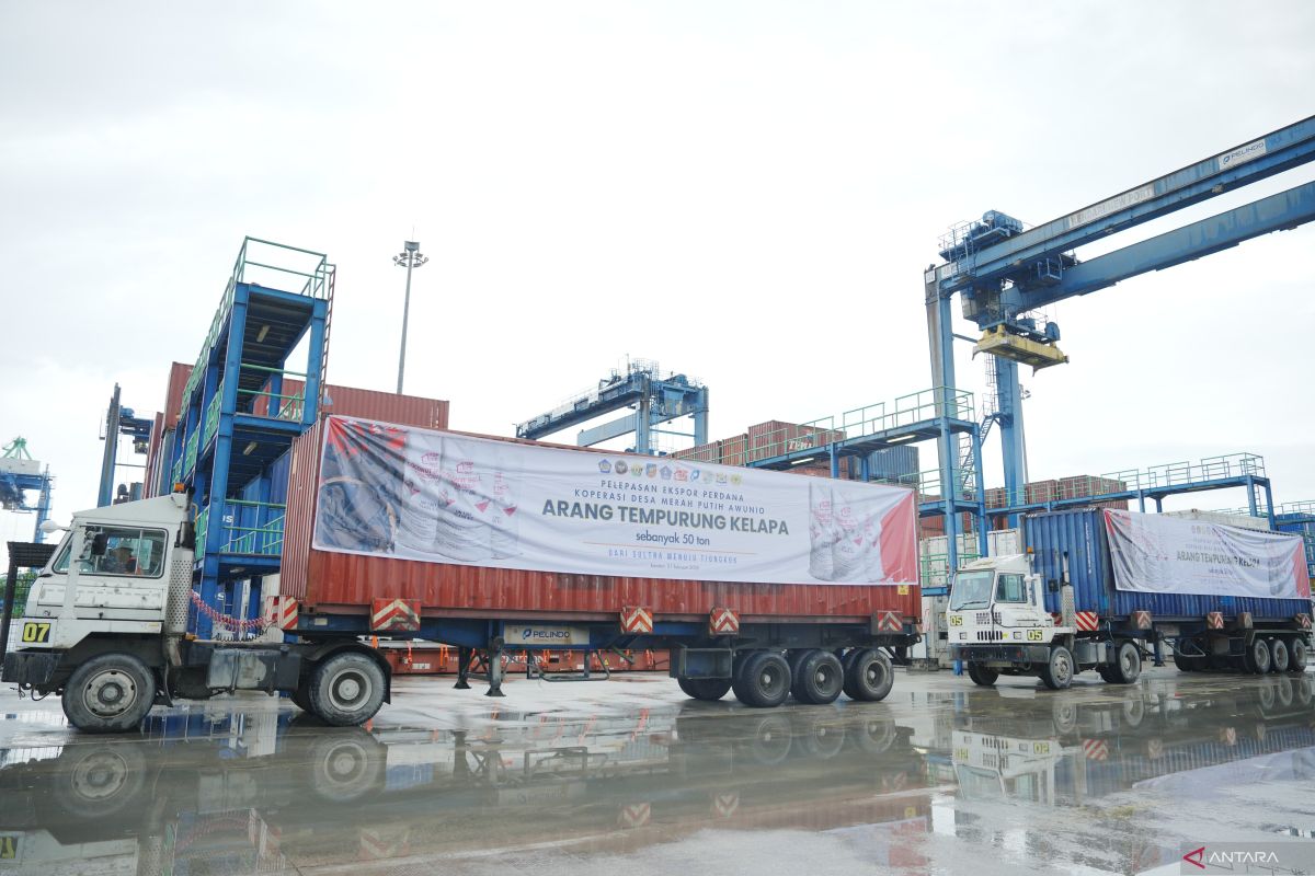Sultra ekspor 50 ton arang tempurung produksi KDMP ke China