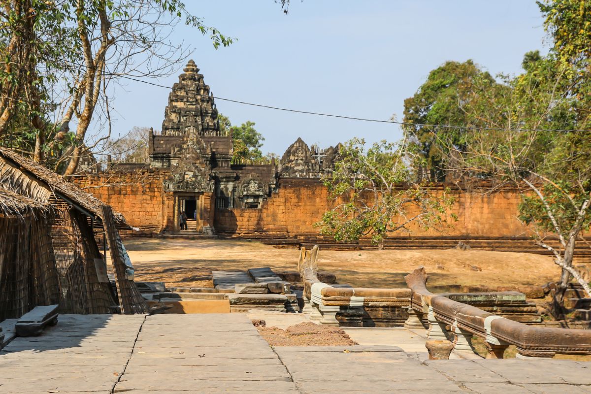 Menengok pemugaran Pagar Langkan Naga di Taman Arkeologis Angkor