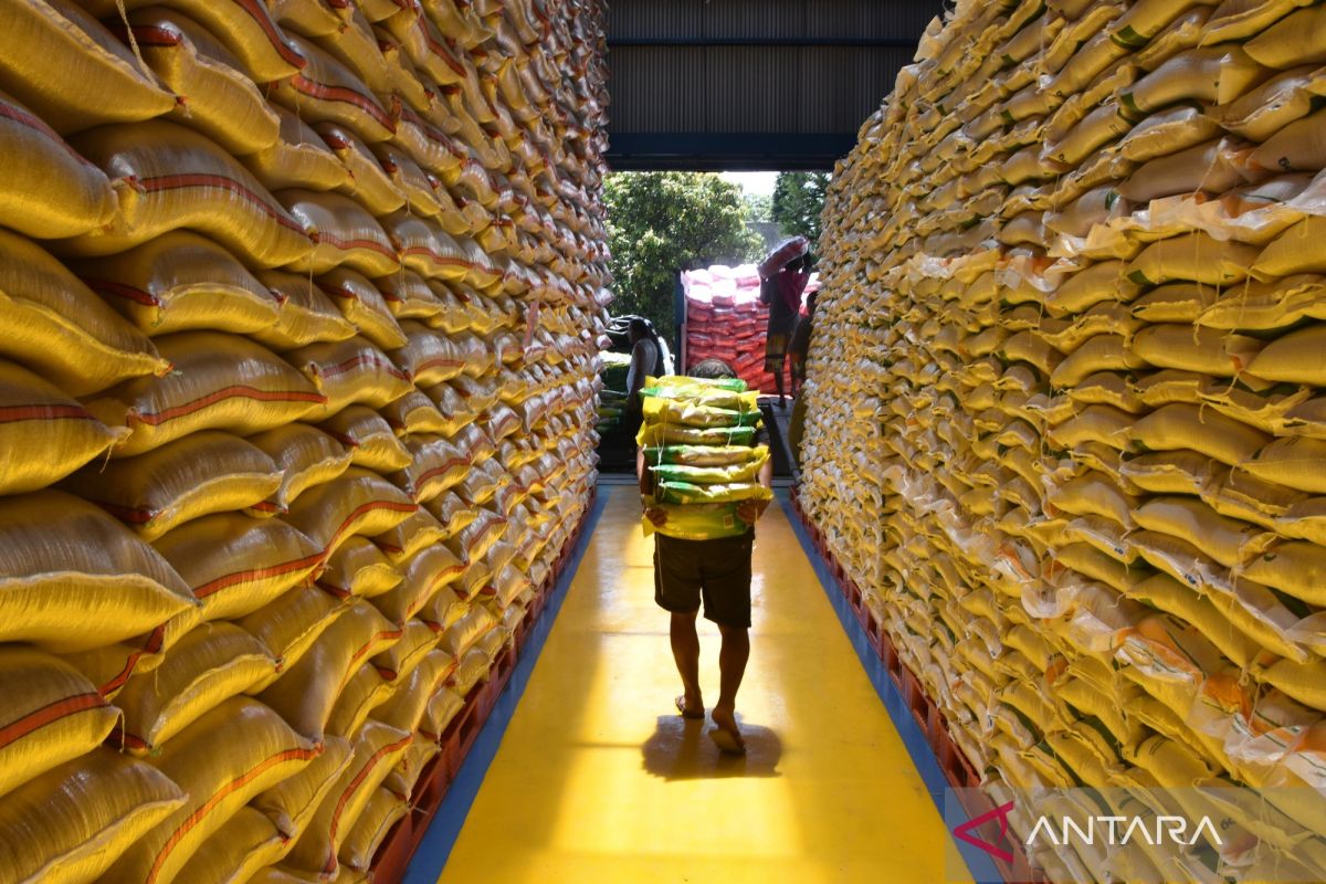Mentan: Stok beras capai empat juta ton, aman hingga akhir tahun
