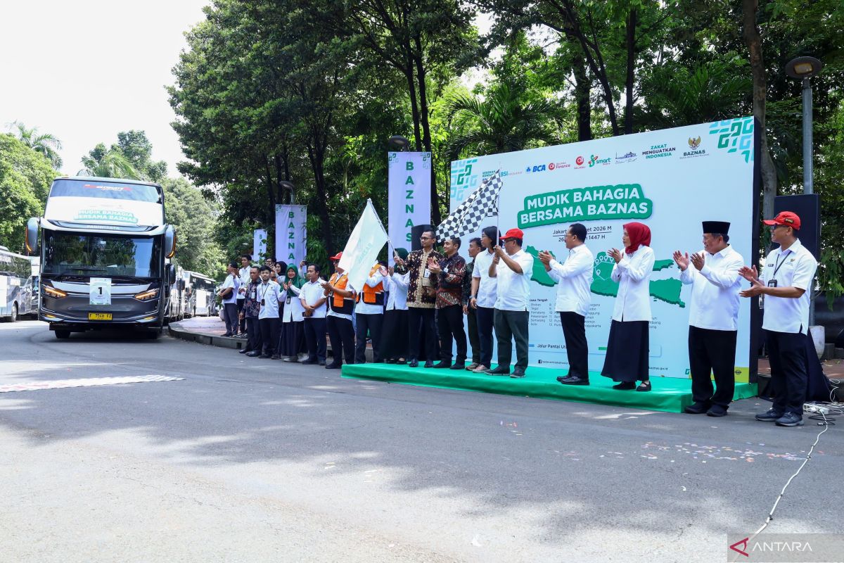 Baznas berangkatkan 1.000 pemudik dengan 20 bus gratis ke Jateng-Jatim
