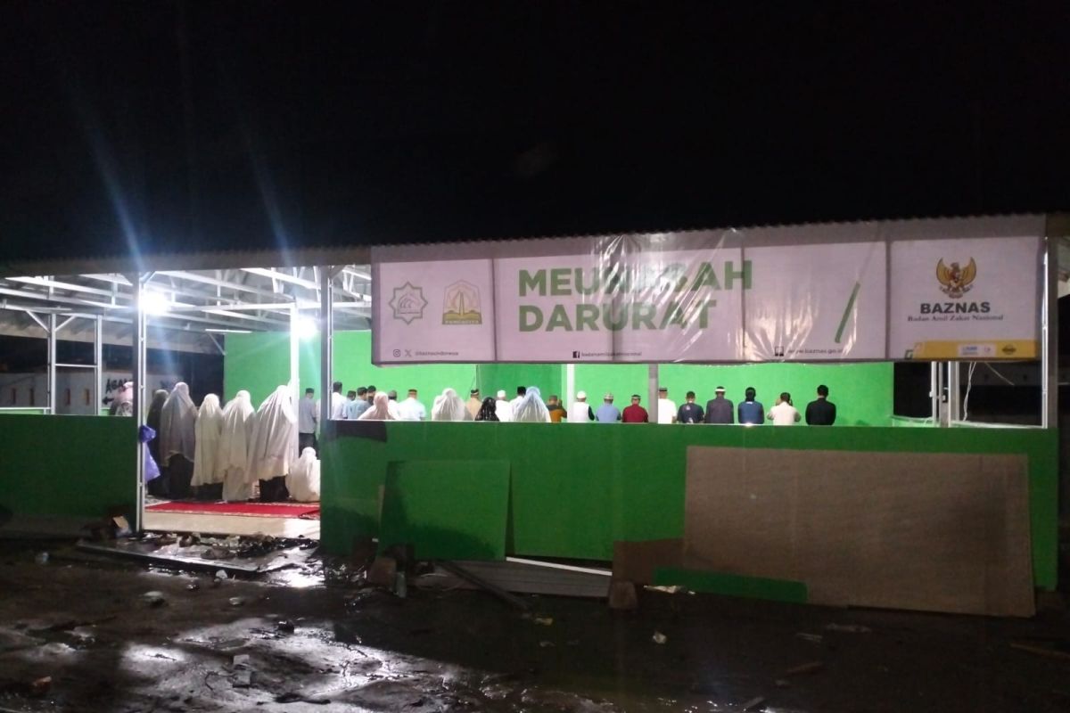Tiga masjid darurat BAZNAS dimanfaatkan warga beribadah Ramadhan