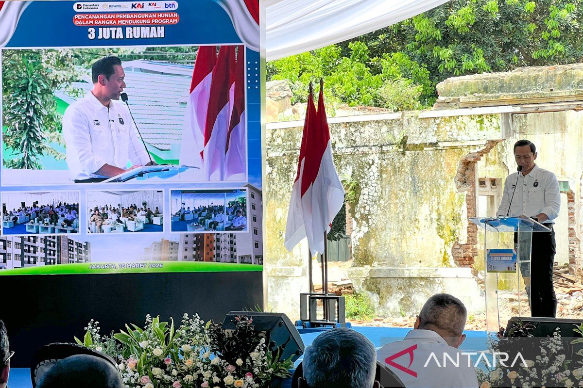 Menko AHY: Program tiga juta rumah solusi "backlog" dan ekonomi