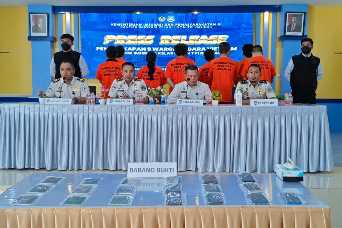 Imigrasi Baubau amankan 9 WNA yang hendak menyelundup ke Australia