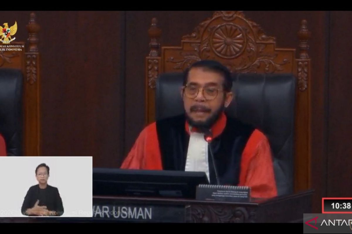 Anwar Usman bacakan putusan MK untuk yang terakhir