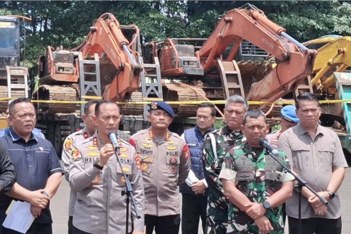 Polda Lampung ungkap kasus penambangan emas ilegal di Way Kanan