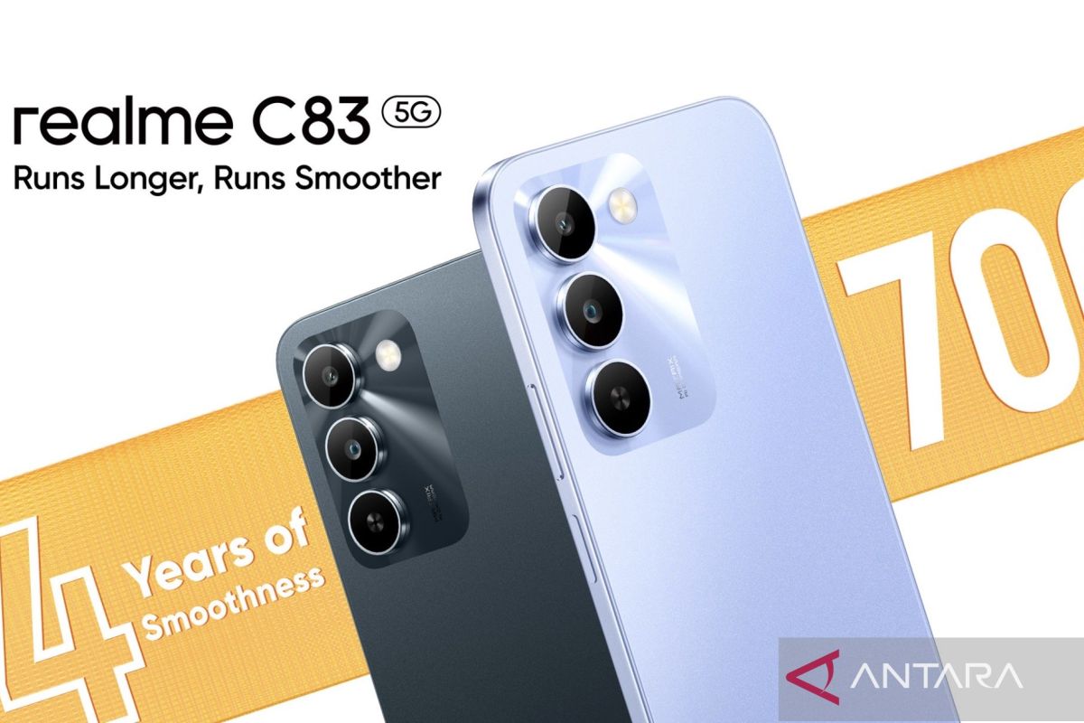 Realme C83 5G hadir dengan baterai 7.000 mAh dan layar 144Hz