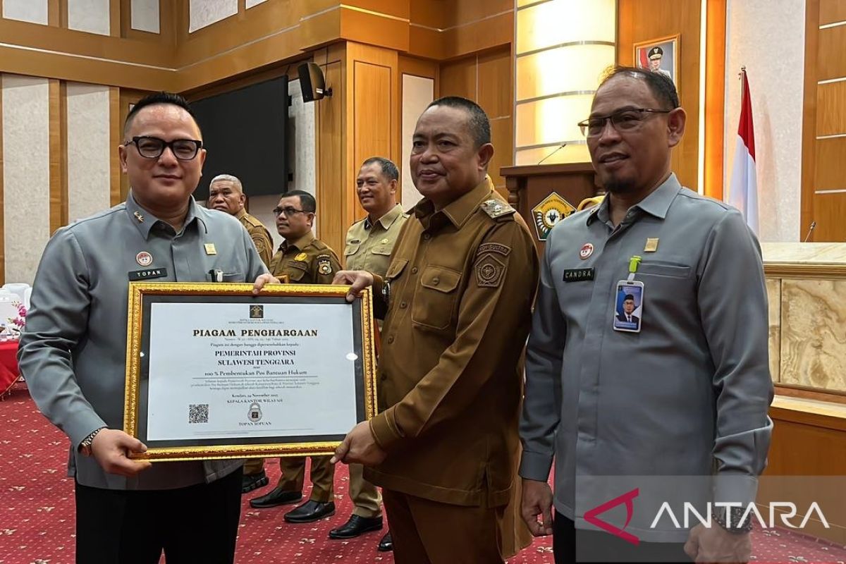 Kemenkum bentuk 2.285 Pos Bantuan Hukum di Sultra untuk dampingi warga