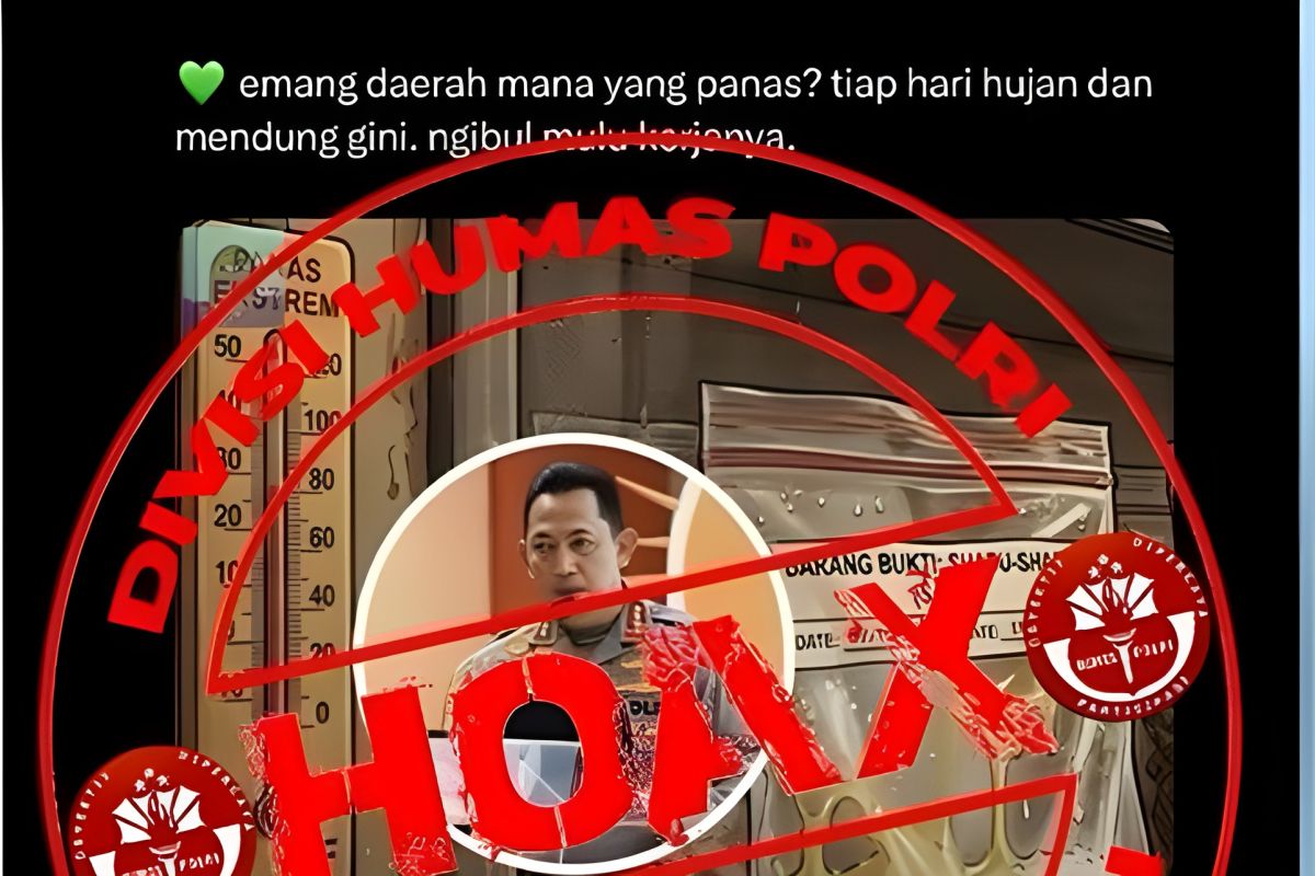 Polri pastikan narasi soal klarifikasi sabu meleleh adalah hoaks