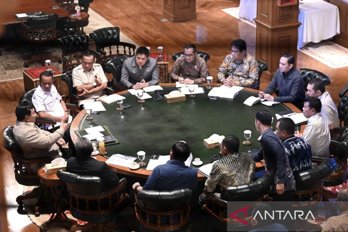 Prabowo pimpin ratas di Hambalang cek pelaksanaan program strategis