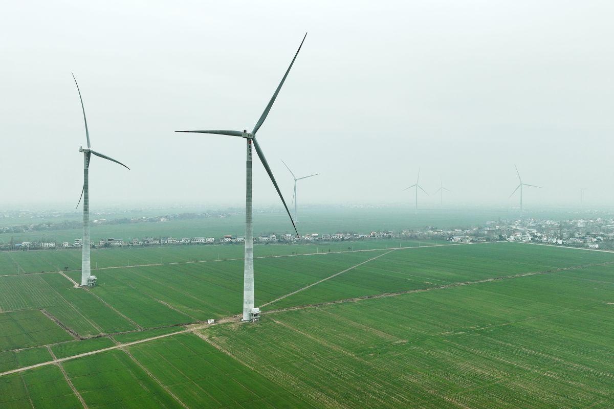 Kapasitas pembangkit listrik tenaga bayu di China naik 22 persen