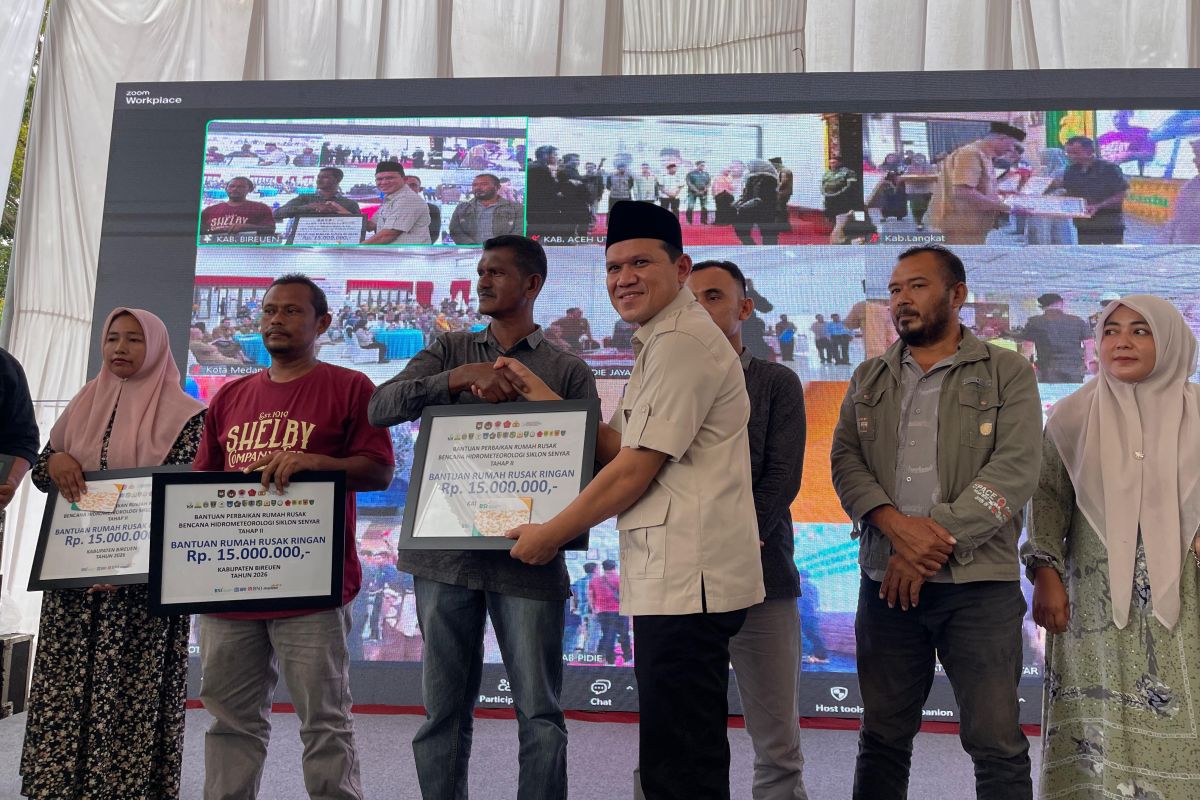 Wagub Aceh: Bantuan rumah rusak bukti nyata negara hadir untuk rakyat