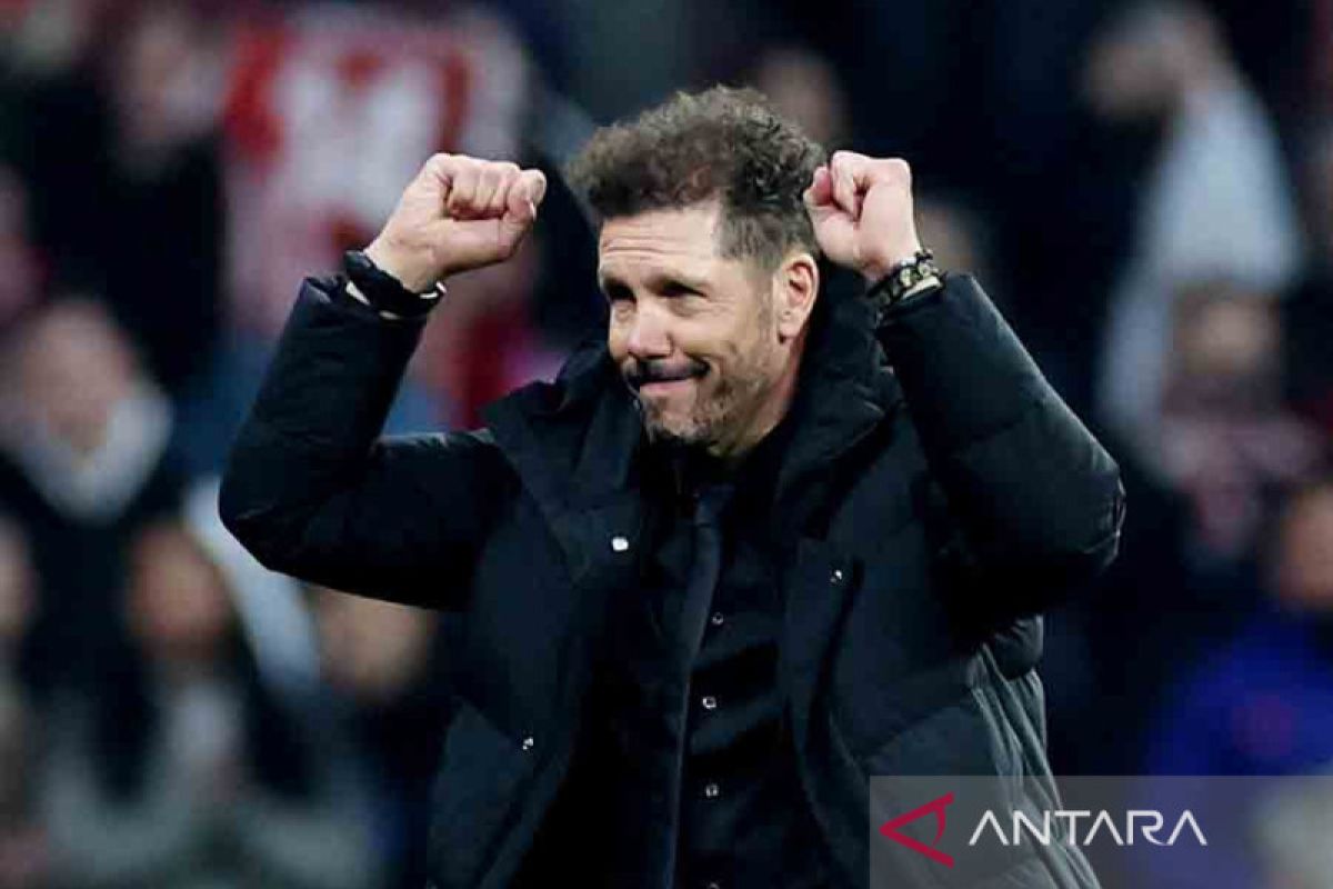 Simeone minta timnya tidak lengah di leg dua meski unggul agregat 4-0
