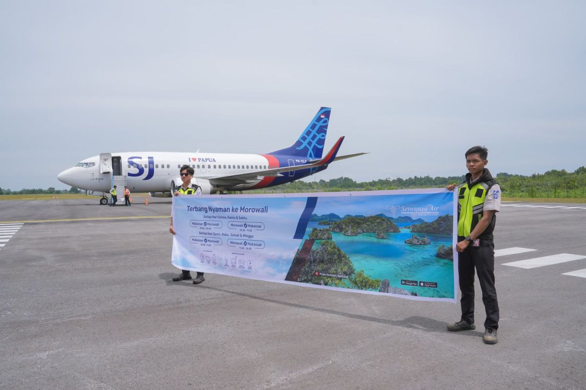 Bupati: Penerbangan Sriwijaya Air di Morowali perkuat konektivitas