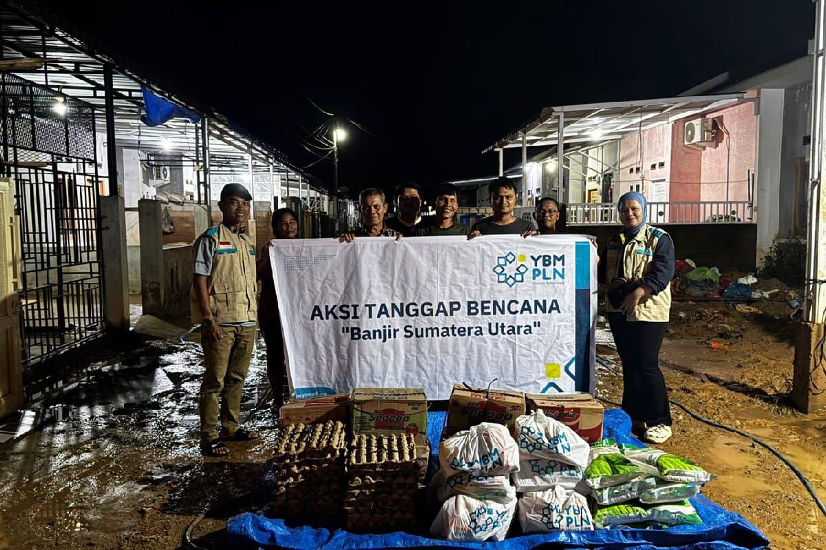 PLN Sumut salurkan bantuan pangan warga terdampak di Tapanuli Tengah