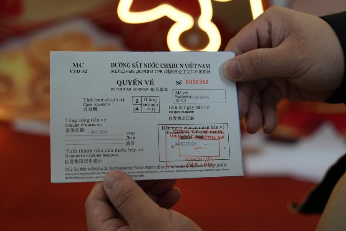 Penumpang kereta internasional China-Vietnam melonjak jelang Imlek