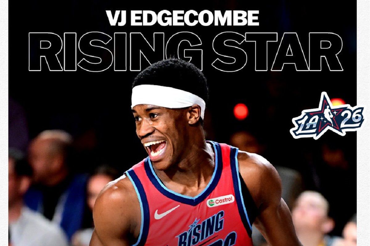 Edgecombe MVP Rising Stars NBA 2026, bawa Team Vince juara