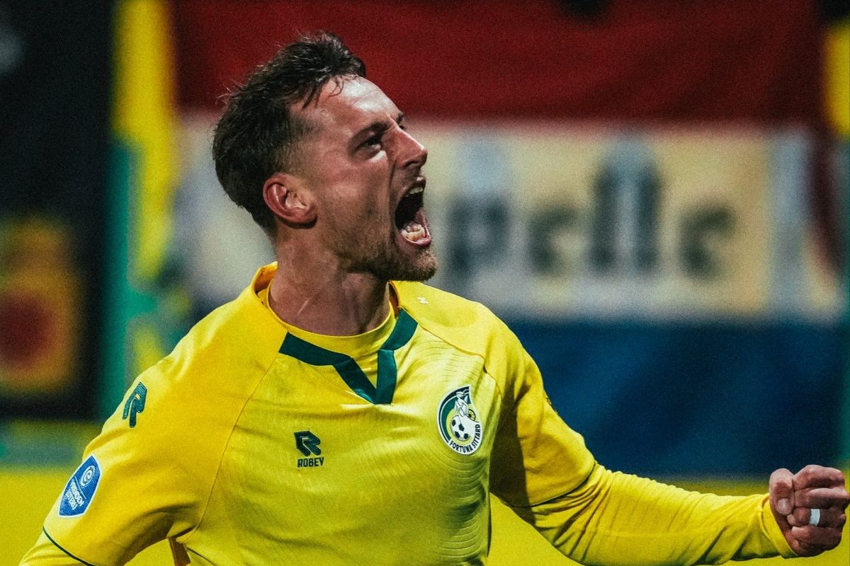 Hubner tampil penuh saat Fortuna Sittard menang 2-1 atas Excelsior