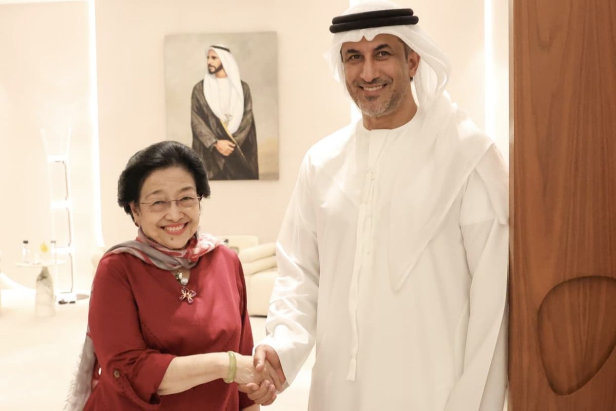 Kedatangan Megawati di UEA disambut Menteri Negara UEA