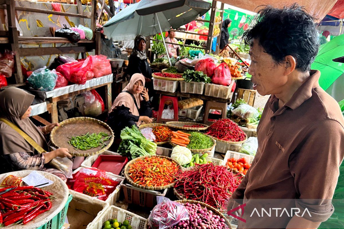Harga bawang merah Rp44.750/kg, cabai rawit Rp74.650/kg Sabtu pagi ini