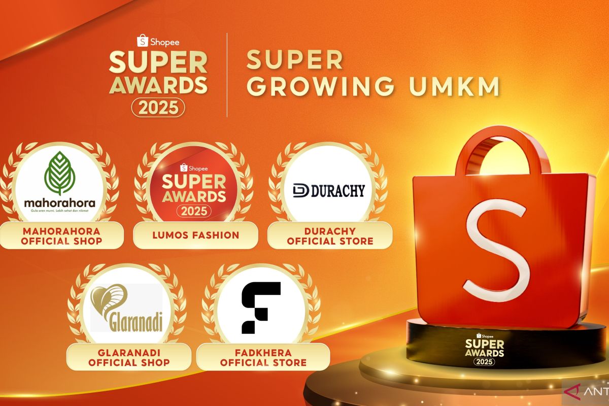 Shopee apresiasi lima UMKM berprestasi di Shopee Super Awards 2025