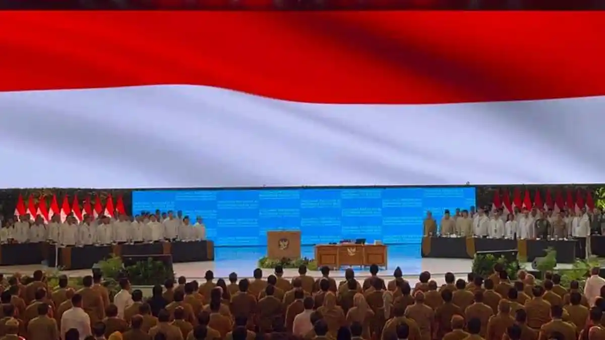 Usai Presiden Prabowo Sampaikan 3 Poin Penting, Rakornas di SICC Bogor Digelar Tertutup