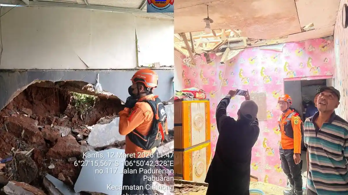 Kronologi Rumah di Pabuaran Bogor Ambrol Diterjang Longsor, Penghuni Sedang Bersiap Buka Puasa
