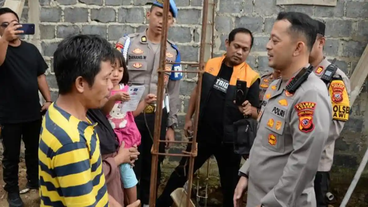 Jalankan Program ASRI dari Presiden, Polres Bogor Renovasi 13 Rumah Warga yang Tidak Layak Huni