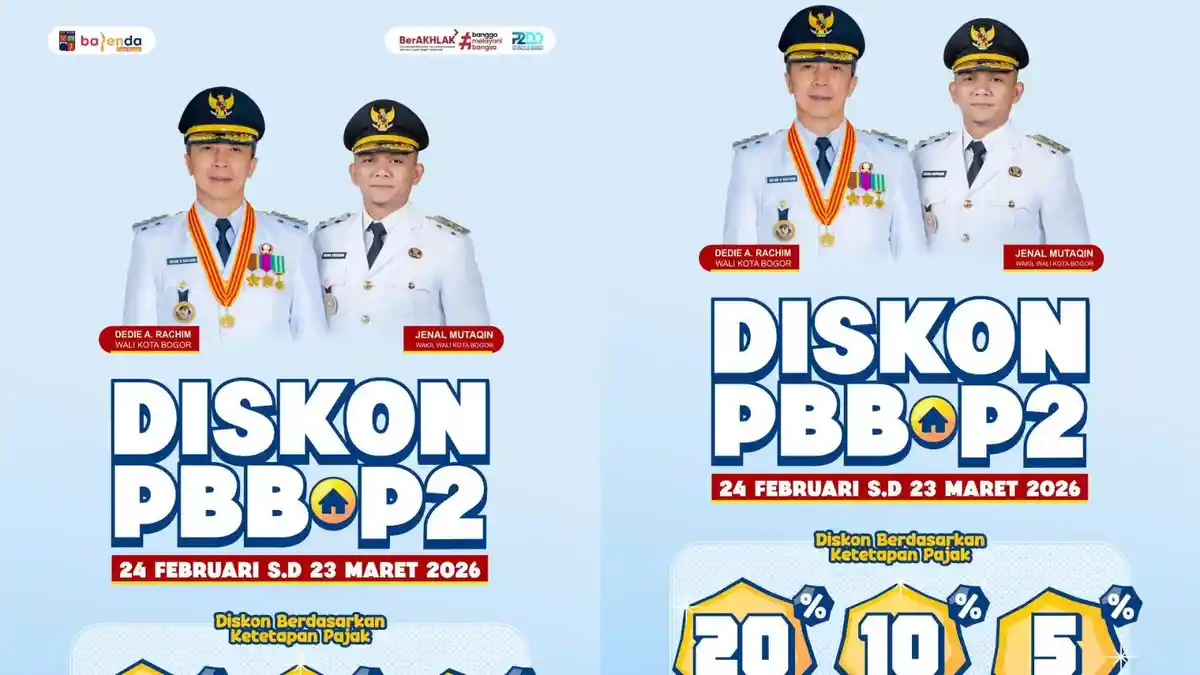 Kabar Gembira! Pemkot Bogor Beri Diskon PBB-P2 hingga 20 Persen, Cek Cara Daftar dan Jadwalnya