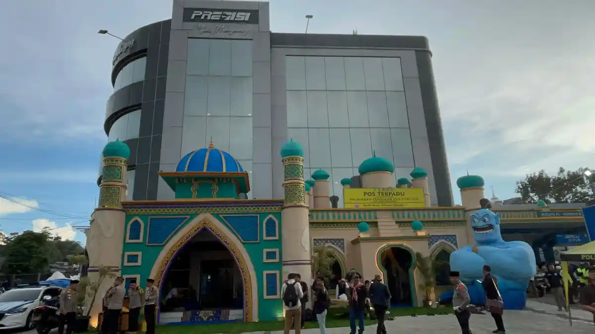 Usung Konsep Timur Tengah Pakai Ikon Jin Aladdin, Pos Terparu Hoegeng Bogor Punya Fasilitas Lengkap