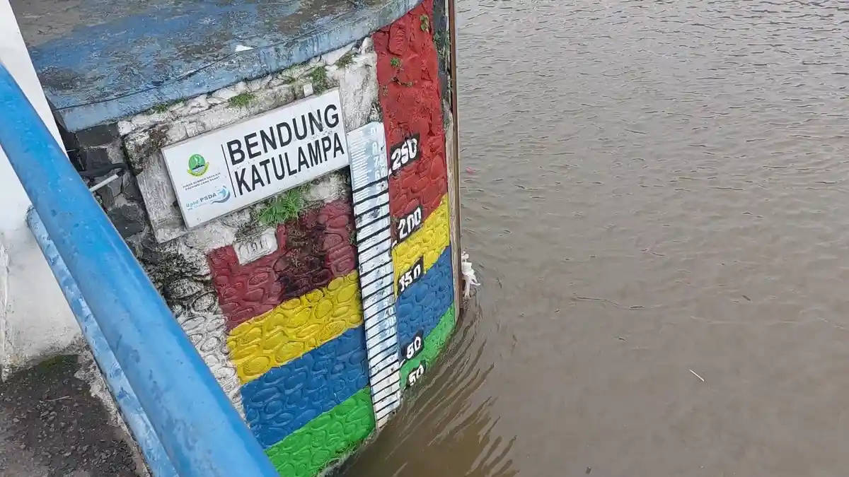 Bogor Hujan Gerimis, TMA Bendung Katulampa Bertahan di Bawah 50 Sentimeter