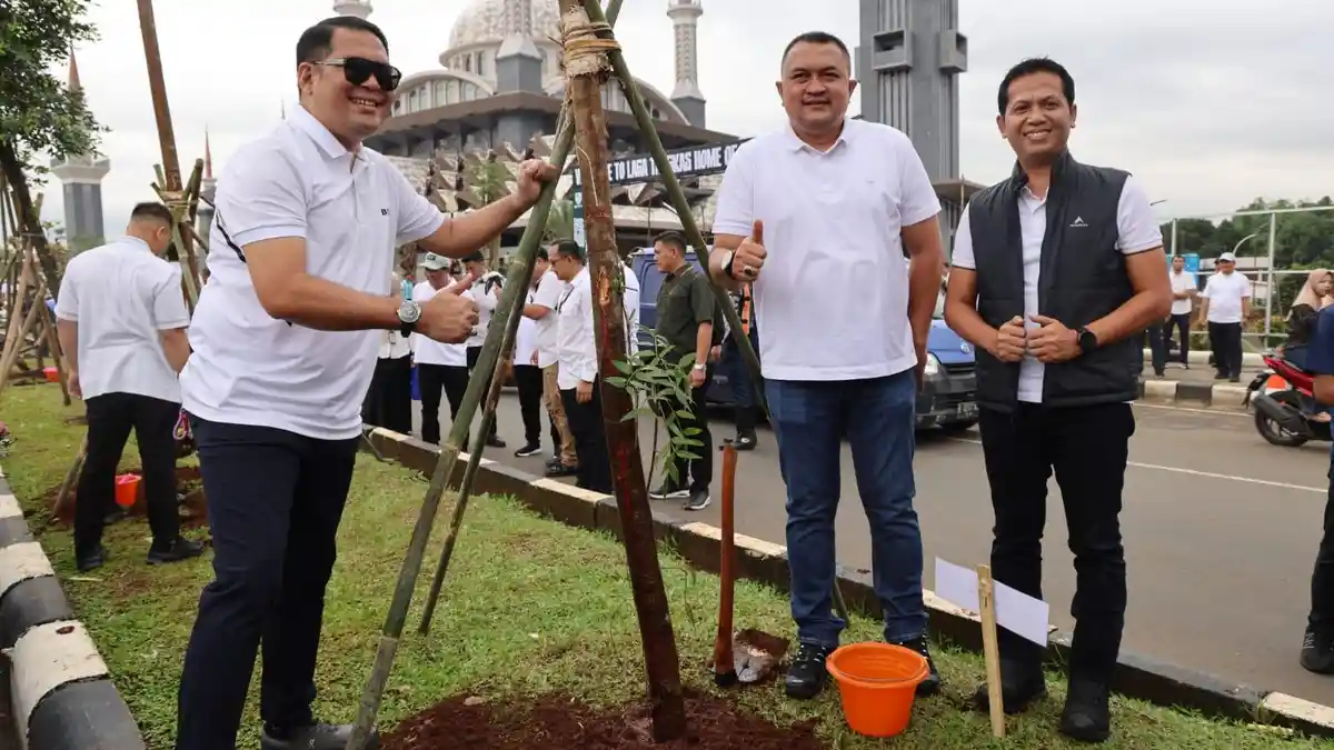 Jadi Investasi Jangka Panjang, Komisi I DPRD Kabupaten Bogor Dukung Penanan 1.000 Pohon di Pakansari